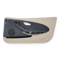 2006-2007 BMW E64 E63 650i 645Ci Front Right Passenger Door Panel Card Cream Beige Leather, 51-41-9-150-486, F039, OEM, 2006, 2007