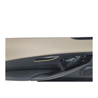 2006-2007 BMW E64 E63 650i 645Ci Front Left/Driver Door Panel Card Cream Beige Leather, 51-41-9-150-477, F039, OEM, 2006, 2007
