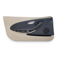 2006-2007 BMW E64 E63 650i 645Ci Front Left/Driver Door Panel Card Cream Beige Leather, 51-41-9-150-477, F039, OEM, 2006, 2007