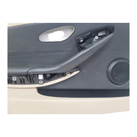 2006-2007 BMW E64 E63 650i 645Ci Front Left/Driver Door Panel Card Cream Beige Leather, 51-41-9-150-477, F039, OEM, 2006, 2007