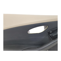 2006-2007 BMW E64 E63 650i 645Ci Front Left/Driver Door Panel Card Cream Beige Leather, 51-41-9-150-477, F039, OEM, 2006, 2007