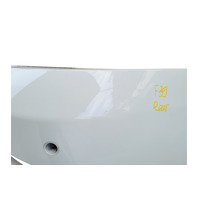 2006-2007 BMW 650i Rear Bumper Face Cover Upper/Lower Alpine White, 51-12-7-078-441, F039, OEM, 2006, 2007