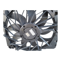 2006-2010 BMW 650i E64 Radiator Cooling Fan Assembly 600W, 17-42-7-534-911, F039, OEM, 2006, 2007, 2008, 2009, 2010