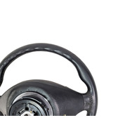 1997-2002 BMW Z2 3-Spoke Leather Chrome Line Steering Wheel Black, 32-30-1-096-778, F040, OEM, 1997, 1998, 1999, 2000, 2001, 2002