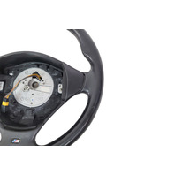 1997-2002 BMW Z2 3-Spoke Leather Chrome Line Steering Wheel Black, 32-30-1-096-778, F040, OEM, 1997, 1998, 1999, 2000, 2001, 2002
