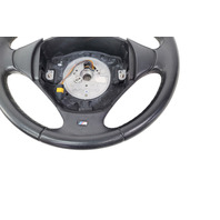 1997-2002 BMW Z2 3-Spoke Leather Chrome Line Steering Wheel Black, 32-30-1-096-778, F040, OEM, 1997, 1998, 1999, 2000, 2001, 2002