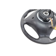 1997-2002 BMW Z2 3-Spoke Leather Chrome Line Steering Wheel Black, 32-30-1-096-778, F040, OEM, 1997, 1998, 1999, 2000, 2001, 2002