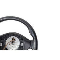 1997-2002 BMW Z2 3-Spoke Leather Chrome Line Steering Wheel Black, 32-30-1-096-778, F040, OEM, 1997, 1998, 1999, 2000, 2001, 2002
