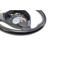1997-2002 BMW Z2 3-Spoke Leather Chrome Line Steering Wheel Black, 32-30-1-096-778, F040, OEM, 1997, 1998, 1999, 2000, 2001, 2002