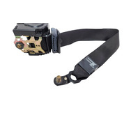 1996-2002 BMW Z3 Seatbelt Front Left/Driver Seat Belt Black, 72-11-8-412-073, F040, OEM, 1996, 1997, 1998, 1999, 2000, 2001, 2002