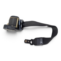 1996-2002 BMW Z3 Seatbelt Front Left/Driver Seat Belt Black, 72-11-8-412-073, F040, OEM, 1996, 1997, 1998, 1999, 2000, 2001, 2002