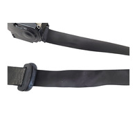 1996-2002 BMW Z3 Seatbelt Front Right/Passenger Seat Belt Black, 72-11-8-412-076, F040, OEM, 1996, 1997, 1998, 1999, 2000, 2001, 2002