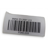 1996-2002 BMW Z3 Center Console Right/Left Side Panel Trim Black, 51-16-8-397-525, F040, OEM, 1996, 1997, 1998, 1999, 2000, 2001, 2002