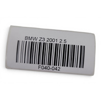 1996-2002 BMW Z3 Rear Right Driver Lateral Trim Panel Speaker Cover, 51-43-8-398-764, F040, OEM, 1996, 1997, 1998, 1999, 2000, 2001, 2002