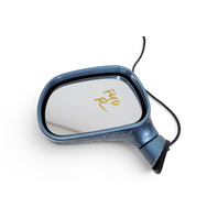 1996-2002 BMW Z3 Left/Driver Side View Mirror Blue, 51-16-8-397-039, F040, OEM, 1996, 1997, 1998, 1999, 2000, 2001, 2002