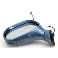1996-2002 BMW Z3 Left/Driver Side View Mirror Blue, 51-16-8-397-039, F040, OEM, 1996, 1997, 1998, 1999, 2000, 2001, 2002
