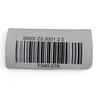 1996-2002 BMW Z3 Front Left Bumper Reflector Marker, 63-14-8-389-695, F040, OEM, 1996, 1997, 1998, 1999, 2000, 2001, 2002