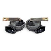 1996-2002 BMW Z3 High/Low Note Horn Assembly, 61-33-8-407-730, 61-33-8-407-739, F040, OEM, 1996, 1997, 1998, 1999, 2000