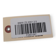 1997-2002 BMW Z3 E36 E-Box Control Module Ventilation Hose, 12-90-1-437-604, F040, OEM, 1997, 1998, 1999, 2000, 2001, 2002
