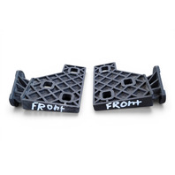 1996-2002 BMW Z3 Front Right/Left Bumper Bracket Guide Retainer Set, 51-11-8-401-801, 51-11-8-401-802, F040, OEM, 1996, 1997, 1998, 1999, 2000, 2001, 2002