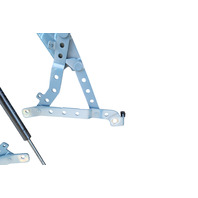 1996-2002 BMW Z3 Front Right/Left Hood Bonnet Hinge Bracket w/Support, 41-61-8-398-665, 41-61-8-398-666, F040, OEM, 1996, 1997, 1998, 1999, 2000, 2001, 2002