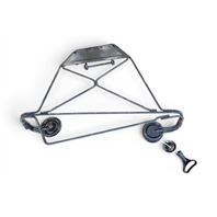 1996-2002 BMW Z3 Spare Tire Holder Hoist Bracket Carrier, 51-71-8-400-748, F040, OEM, 1996, 1997, 1998, 1999, 2000, 2001, 2002