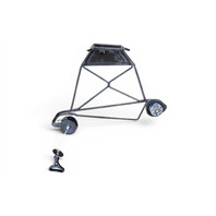 1996-2002 BMW Z3 Spare Tire Holder Hoist Bracket Carrier, 51-71-8-400-748, F040, OEM, 1996, 1997, 1998, 1999, 2000, 2001, 2002