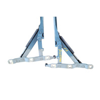 1996-2002 BMW Z3 Trunk Hinge w/Support Set Left/Right Set Blue, 41-62-8-413-371, 41-62-8-413-372 F040, OEM, 1996, 1997, 1998, 1999, 2000, 2001, 2002