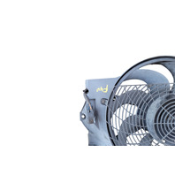 2001-2002 BMW Z3 Radiator Condenser Cooling Fan Motor w/Shroud Set 64-54-6-905-617, F040, OEM, 2001, 2002