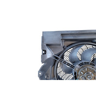 2001-2002 BMW Z3 Radiator Condenser Cooling Fan Motor w/Shroud Set 64-54-6-905-617, F040, OEM, 2001, 2002