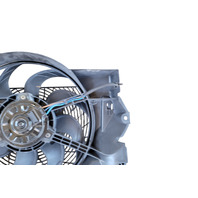 2001-2002 BMW Z3 Radiator Condenser Cooling Fan Motor w/Shroud Set 64-54-6-905-617, F040, OEM, 2001, 2002