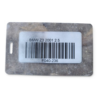 1997-2002 BMW Z3 Fender Cover Liner, Rear Left/Driver, 51-71-8-400-107, F040, OEM, 1997, 1998, 1999, 2000, 2001, 2002