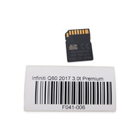 2017 Infiniti Q60 Premium Navigation Map SD Memory Card North America 16GB, 25920-4HB0E, F041, OEM, 2017