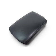2017-2022 Infiniti Q50 Center Console Arm Rest Cover Leather Black 96920-4GT0A, F041, OEM, 2017, 2018, 2019, 2020, 2021, 2022