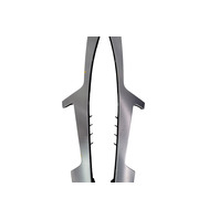 2017-2021 Infiniti Q60 Silver Optic Dash Trim Aluminum Set, 68413-5CA0A, 68412-5CA0A, F033, OEM, 2017, 2018, 2019, 2020, 2021