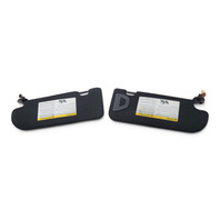 2017-2022 Infiniti Q60 Sun Visor Sunvisor Right/Left Black Set, 96401-5CH0A, 96400-5CR0B, F041, OEM, 2017, 2018, 2019, 2020, 2021, 2022