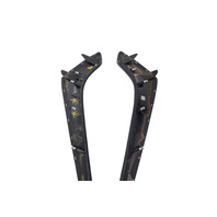 2017-2022 Infiniti Q60 Front Knee Pad Side Trim Black Right/Passenger Left & Right Set (2) 68210-5CB1A, 68211-5CB0A, F041, OEM, 2017, 2018, 2019, 2020, 2021, 2022