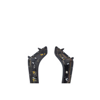 2017-2022 Infiniti Q60 Front Knee Pad Side Trim Black Right/Passenger Left & Right Set (2) 68210-5CB1A, 68211-5CB0A, F041, OEM, 2017, 2018, 2019, 2020, 2021, 2022
