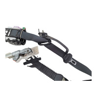 2017-2022 Infiniti Q60 Front Seat Belt Seatbelt Right/Passenger Black 86884-5CA0A, F041, OEM, 2017, 2018, 2019, 2020, 2021, 2022