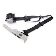 2017-2022 Infiniti Q60 Front Seat Belt Seatbelt Right/Passenger Black 86884-5CA0A, F041, OEM, 2017, 2018, 2019, 2020, 2021, 2022