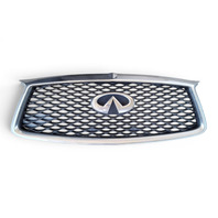 2017-2018 Infiniti Q60 Front Bumper Grill Grille Chrome, F2310-5CA0K, F041, OEM, 2017, 2018