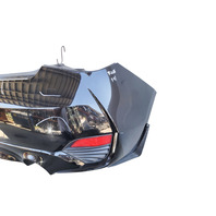 2017-2022 Infiniti Q60 Rear Bumper Cover Black, 85022-5CA0H, F041, OEM, 2017, 2018, 2019, 2020, 2021, 2022