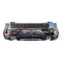 2017-2022 Infiniti Q60 Rear Bumper Cover Black, 85022-5CA0H, F041, OEM, 2017, 2018, 2019, 2020, 2021, 2022