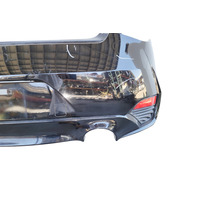 2017-2022 Infiniti Q60 Rear Bumper Cover Black, 85022-5CA0H, F041, OEM, 2017, 2018, 2019, 2020, 2021, 2022