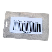 2017-2022 Infiniti Q60 Front Fender Liner Hood Seal Left , 65821-5CA0A, F041, OEM, 2017, 2018, 2019, 2020, 2021, 2022