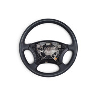 2003-2005 Toyota 4Runner Wheel Black Leather 45100-58010-B0, F042, OEM, 2003, 2004, 2005,