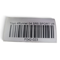 2003-2006 Toyota 4Runner Dome Light Audio Control Display Module 81250-35010-B0, F042, OEM, 2003, 2004, 2005, 2006