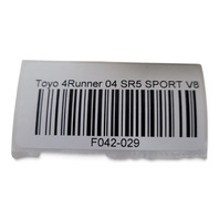 2003-2009 Toyota 4Runner Wheel Sensor 89245-34010, F042, OEM, 2003, 2004, 2005, 2006, 2007, 2008, 2009