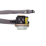 2003-2009 Toyota 4Runner Seat Belt Seatbelt Front Left Gray 73220-35710-B1, F042, OEM, 2003, 2004, 2005, 2006, 2007, 2008, 2009