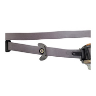 2003-2009 Toyota 4Runner Seat Belt Seatbelt Front Left Gray 73220-35710-B1, F042, OEM, 2003, 2004, 2005, 2006, 2007, 2008, 2009